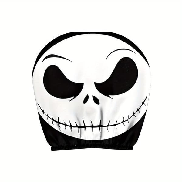 2 st The Nightmare Before Christmas Jack Skellington Bil Nackstödsskydd - Universal Passform, Polyester 26cm*28cm*2PC 26cm*28cm*2PC
