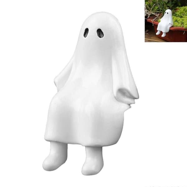 Søde Spøgelser Halloween Dekoration Harpiks Søde Yndige Spøgelsesfigurer