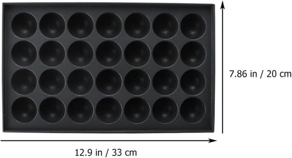 Sort aluminium Takoyaki-pande Bageplade Let Sikker Nonstick-form