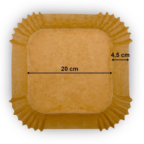 Bakepapirforinger for frityrkoker 20 cm Berdsen - 100 stk 0.4