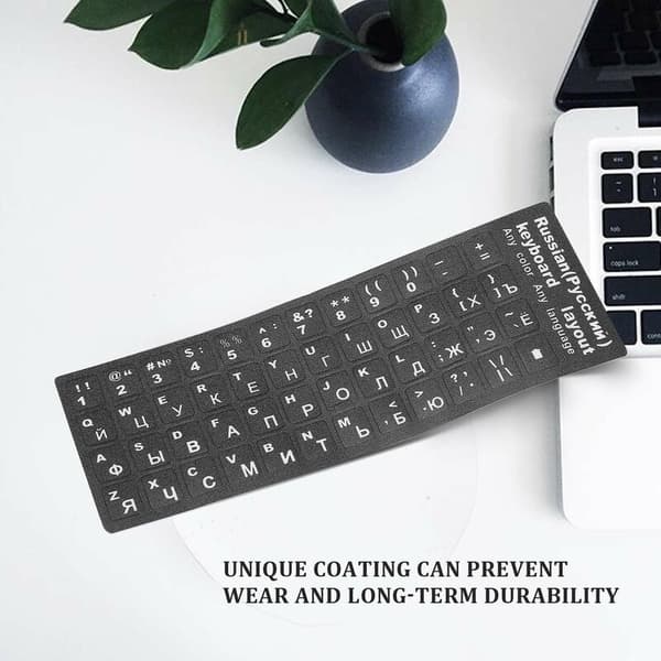 Russian Letters Keyboard Sticker for Laptop Desktop PC Keyboard Cover Russia Sticker