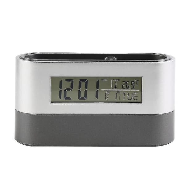 Digital snooze-vækkeur til hjem og kontor: med penneholder, kalender