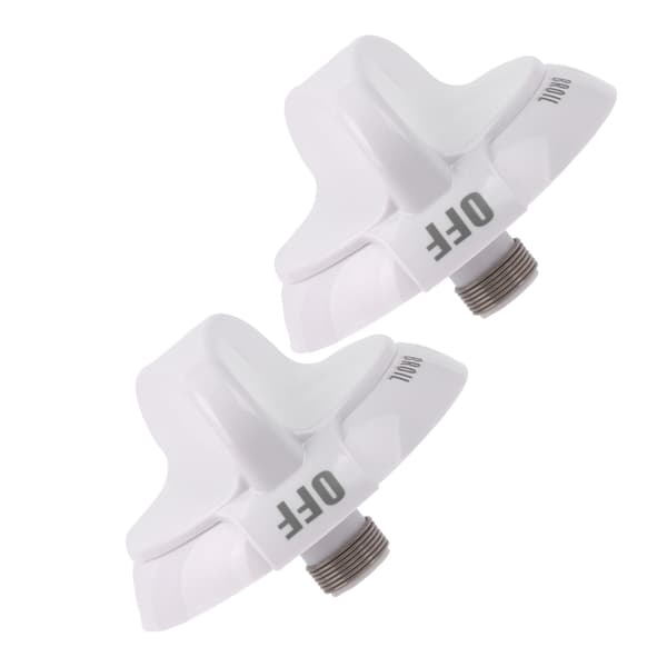 2 x hvide ovnknapper erstatning for Hotpoint EA225985 PS225985 0,25 tommer