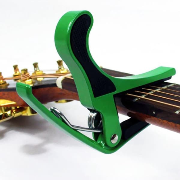 Gitar Capodaster - Capo - Gitar - Elektrisk - Akustisk - Aluminium - Grønn