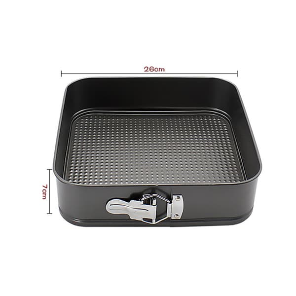 3 stk kakeform hjerteformet rund non-stick med avtakbar bunn kakeform med spenne
