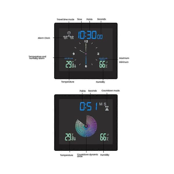 Waterproof Wall Clock for Bathroom Shower Clocks Timer Digital Electronic Wall Clock Kitchen Washroom T