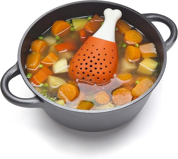 Silikoneinfuser til urter og krydderier i form af en tromme