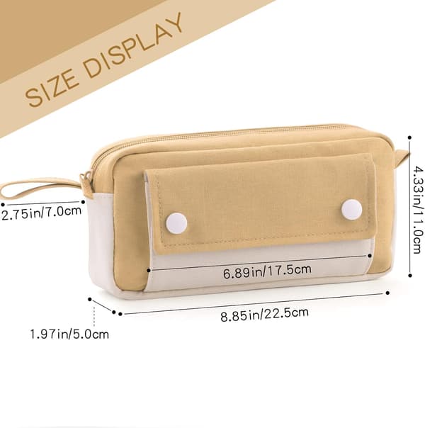 Pencil Case, Large Capacity Pen Pencil Case Durable Bag, Portable