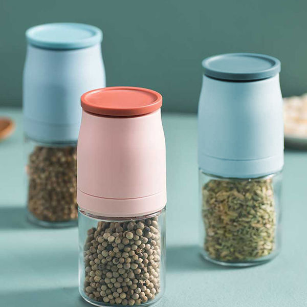 Adjustable Thickness Pepper Grinder Even Grinding Multipurpose Pepper Grinding Tool Kitchen Accessories Pink Pink