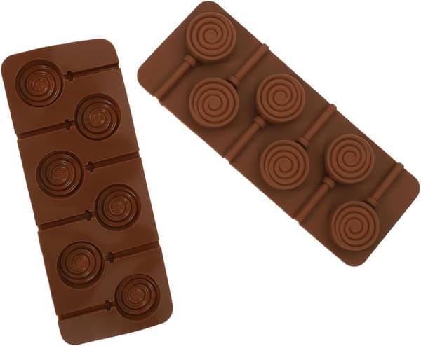 2 stk silikonechokoladeforme slikkepindsforme non-stick lette at fjerne bageværktøj