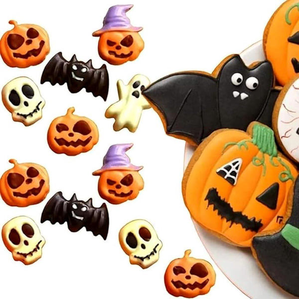 Stykker Halloween Bageforme - Silikoneforme - Halloween Spøgelsesforme - Græskarforme
