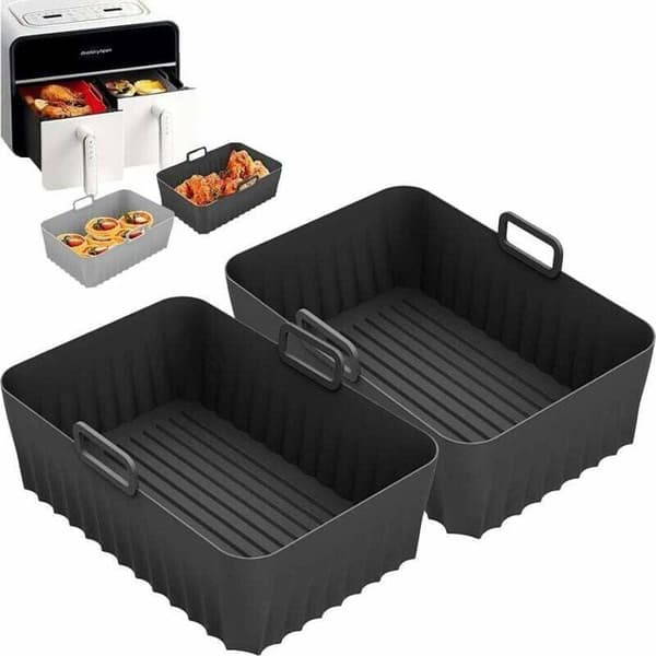 Airfryer Accessories - Silicone Coating - Compatible with Salter Tower Instant Vortex - 2 Units