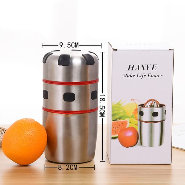 Hjemmelaget juiceglass i rustfritt stål, press juice, press vann