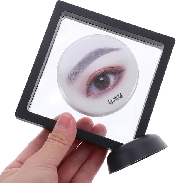 Eyebrow Shaping Stencil with 3D Floating Frame Cosmetic Display Box