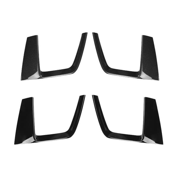 Bil ABS Blank Svart Tåkelys Ramme Trim for A4 / A4L S4 2019 Utvendig Dekor