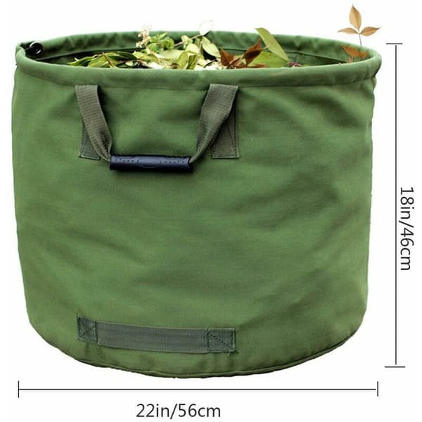 Large Capacity Fallen Leaf Trash Bag - Army Green, Sunny