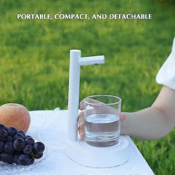 Bordvannflaskedispenser USB-ladende vannkanne-pumpe for utendørs campingreiser