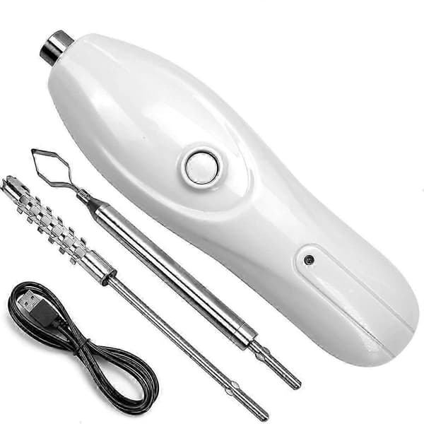 Corer Portable Vegetable Corer Cordless, Electric Scraping Machine with 2 Cutters, Stainless Steel