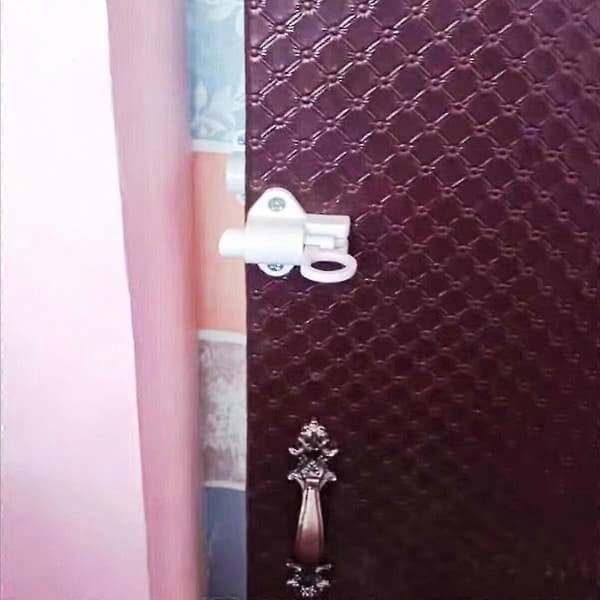 Automatic Door Lock Spring Loaded Attic Hatch Roof Hatch Latch Tool Aluminum Alloy [DB]