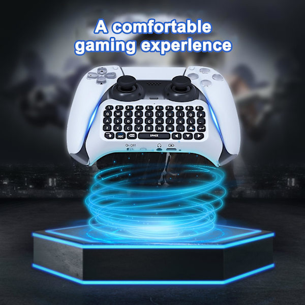 Hiborth Keyboard Ergonomic Design Built-in Speaker Mini Controller Gamepad Wireless Keyboard for PS5