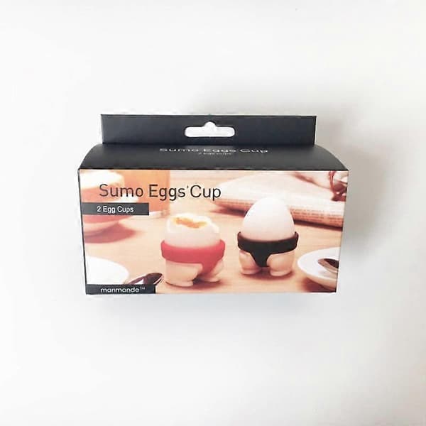 2-pack Äggkopp Silikon Äggkopp Sumo Äggkopp Set Barn Äggkopp, 6 * 5,5 * 4cm [DB]