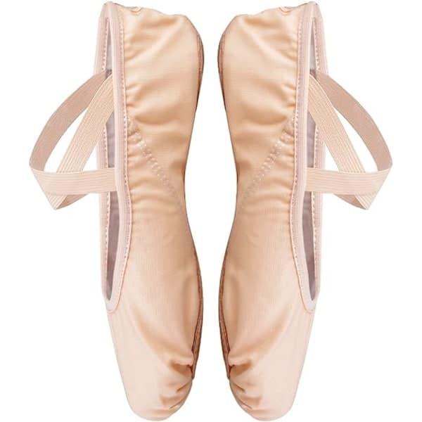 Balletsko med delt sål, flade sneakers til dans