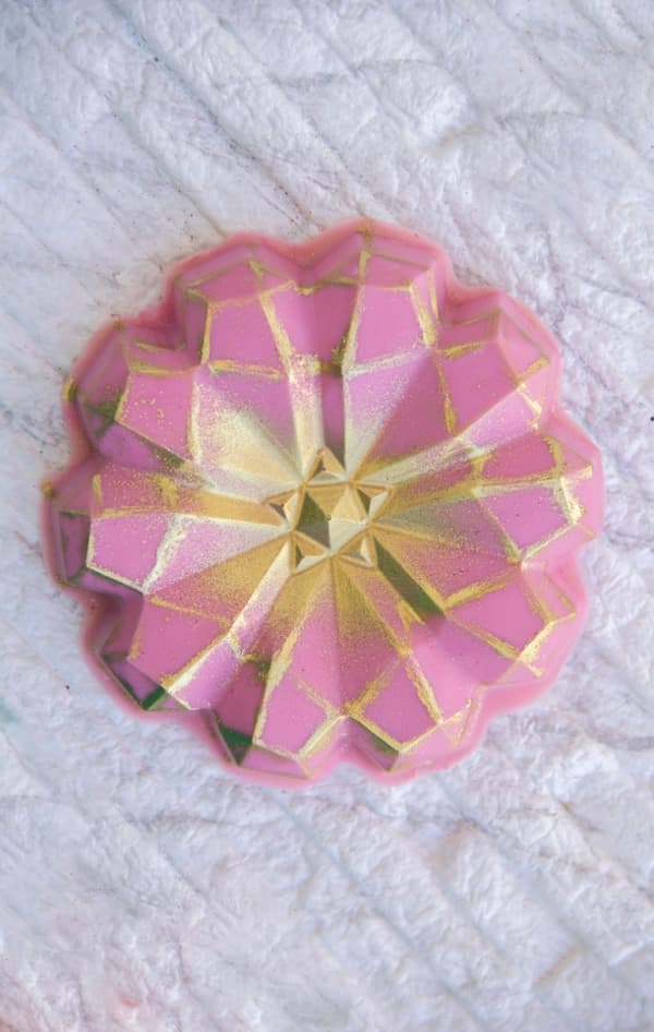 Pralinform Diamant Blomst Sjokoladeform - BWB 9920 - Spesiell 3-delt form Transparent transparent