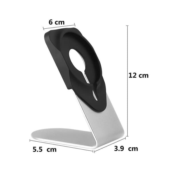 Jalusta iPhone 12:lle, pidike, matkapuhelinpidike pöydälle, hopea