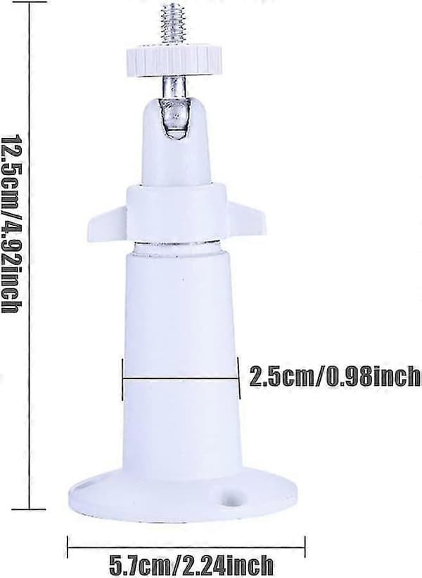 2-pack Väggfäste för säkerhetskamera, justerbart inomhus-/utomhusfäste för Arlo Pro Arlo Pro 2 Arlo Ultra och andra kompatibla modeller (vit) Vit White