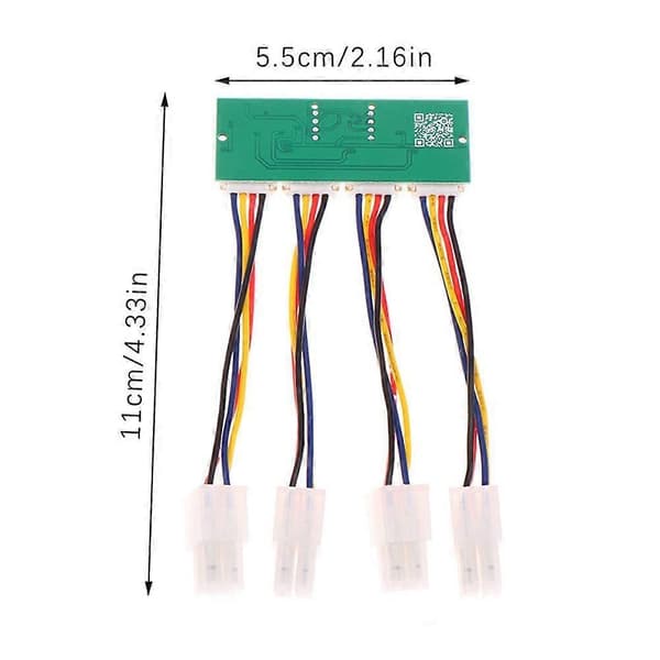 S19K Pro Fläktsimulator 12V 4-i-1 Fyrkantig 4Pin Fläktsimulator för Bitmain Antminer Fläkthastighetssimulator [DB] Som Visas As Shown