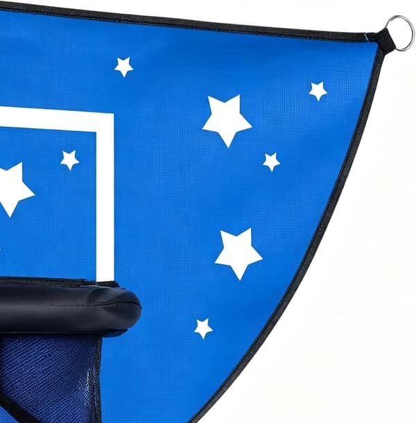Basketballpanel for Trampolin sett fra Dunk blå - blau
