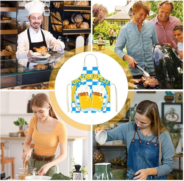 Oktoberfest-forkle pustende og justerbart ølfest-forkle 06 - 6