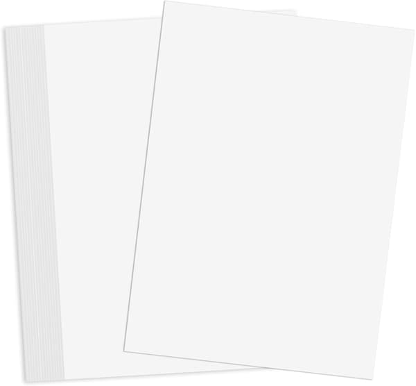 100 Sheets A4 White Printer Paper, 250gsm Thick White A4 Paper for Printing, Invitations, Menu Cards, Weddings