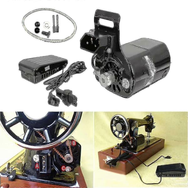 180W Hushållssymaskinsmotor Fotkontroll Pedal DIY