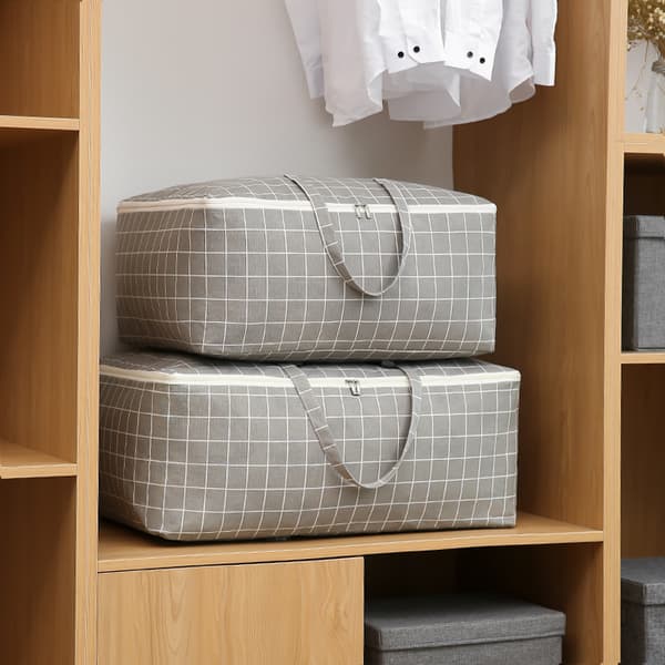 Cotton and Linen Storage Bag, Moisture-proof, for Quilts, Clothes, DXGHC