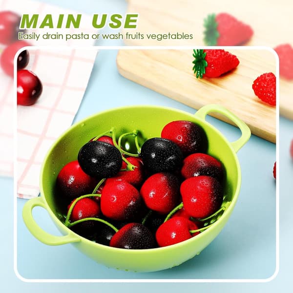 st - Vegetable Washing Basket - Kitchen Utensils - Plastic Berry Candy - Plastic Colander with Holes[SZ]