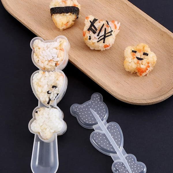Risbolleform, Sushiform - Tegnet Risbolle-spreder - Bærbar Risbolle, Sjove Sushiforme til Piger