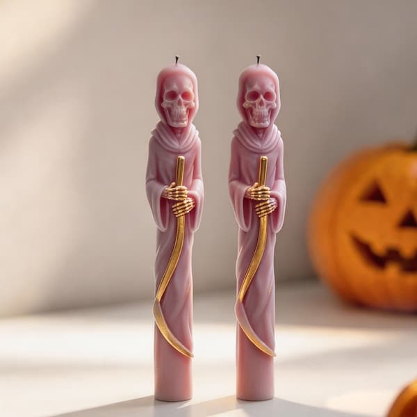 Halloween søjlelys silikoneforme kranieformede silikoneforme til bagning