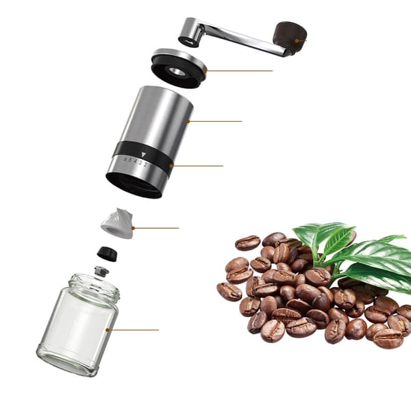 K4 Manuel Kaffekværn - Rustfrit Stål & Keramik 391