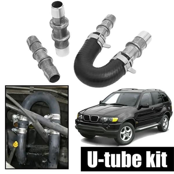 Upgrade Aluminum Heater Core Bypass Pipe Kit, U for 626-001