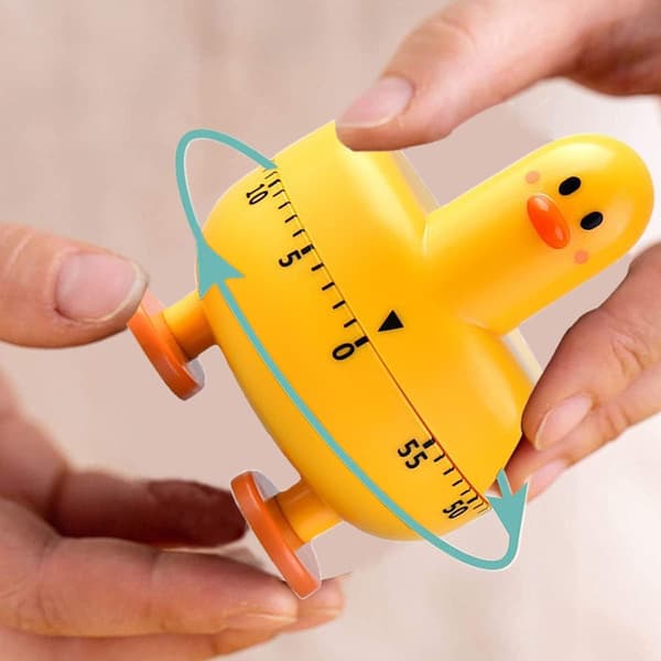 (Gul) Kjøkkentimer, Mekanisk Timer Barnetimer, Kreativ