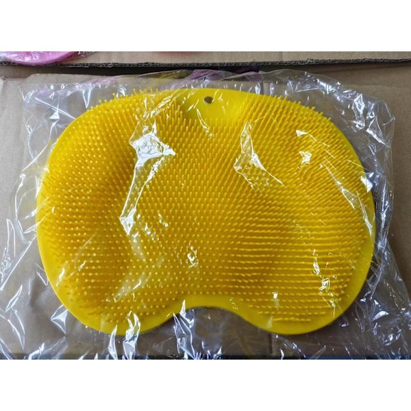 Grå (30 x 25 cm) Stor dusjfotbørste, dusjfotskrubber -