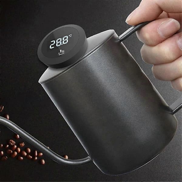 Digitalt termometer med touchskærm IP65 Vandtæt termometer med rustfri sonde til kaffe mælkekande