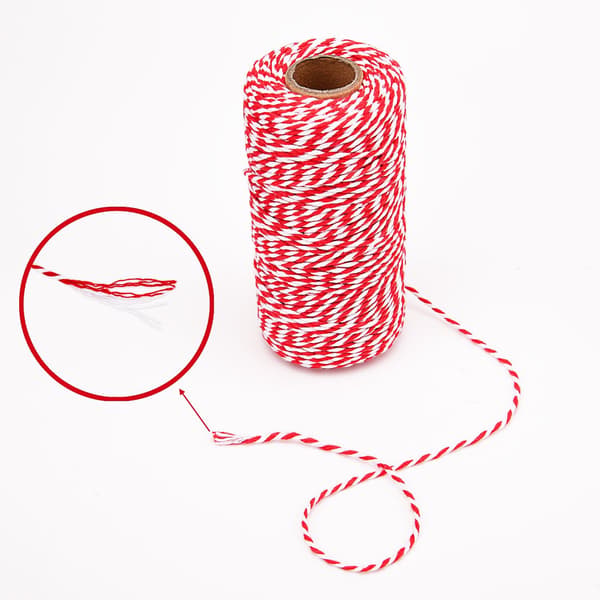 3 Rolls Christmas Rope, Gift Wrapping Cotton Rope, Crafts DXGHC