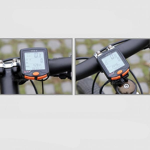 Bakgrundsbelyst cykeldator för cykling och utomhussporter Dynamisk körsträcksspårning 5,5*4,6 cm 1 set[DB]