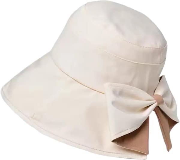 Fischerhatter for kvinner utendørs sammenleggbar bred brem beige - beige