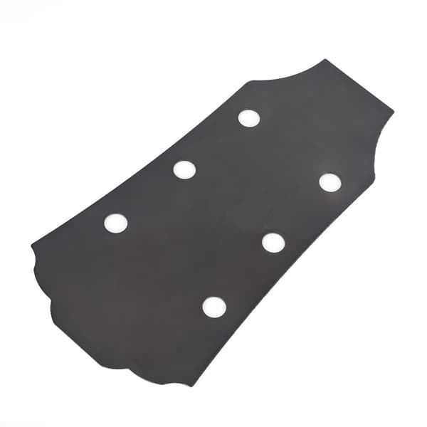Mal for gitarhode, produksjonsform for LP-gitarer, kromerstatning, svart