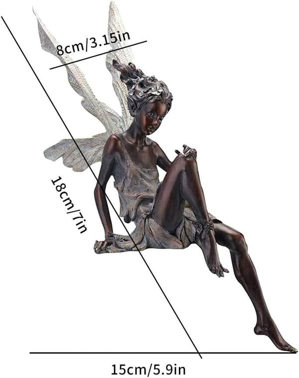 Hagestatue, Dekorativ Figur, Fe-statue, Fe-hagestatue
