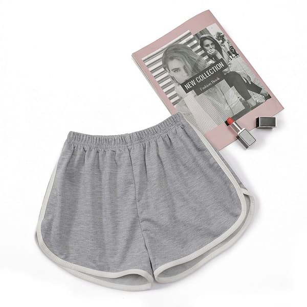 Summer Simple Shorts Yoga Beach Pants GREY M grey