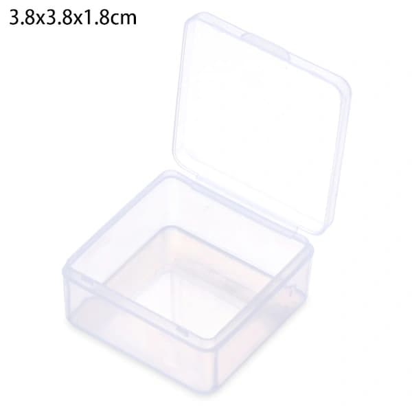 Small Storage Boxes Beads Container 3.8X3.8X1.8CM 3.8x3.8x1.8cm[XJ]
